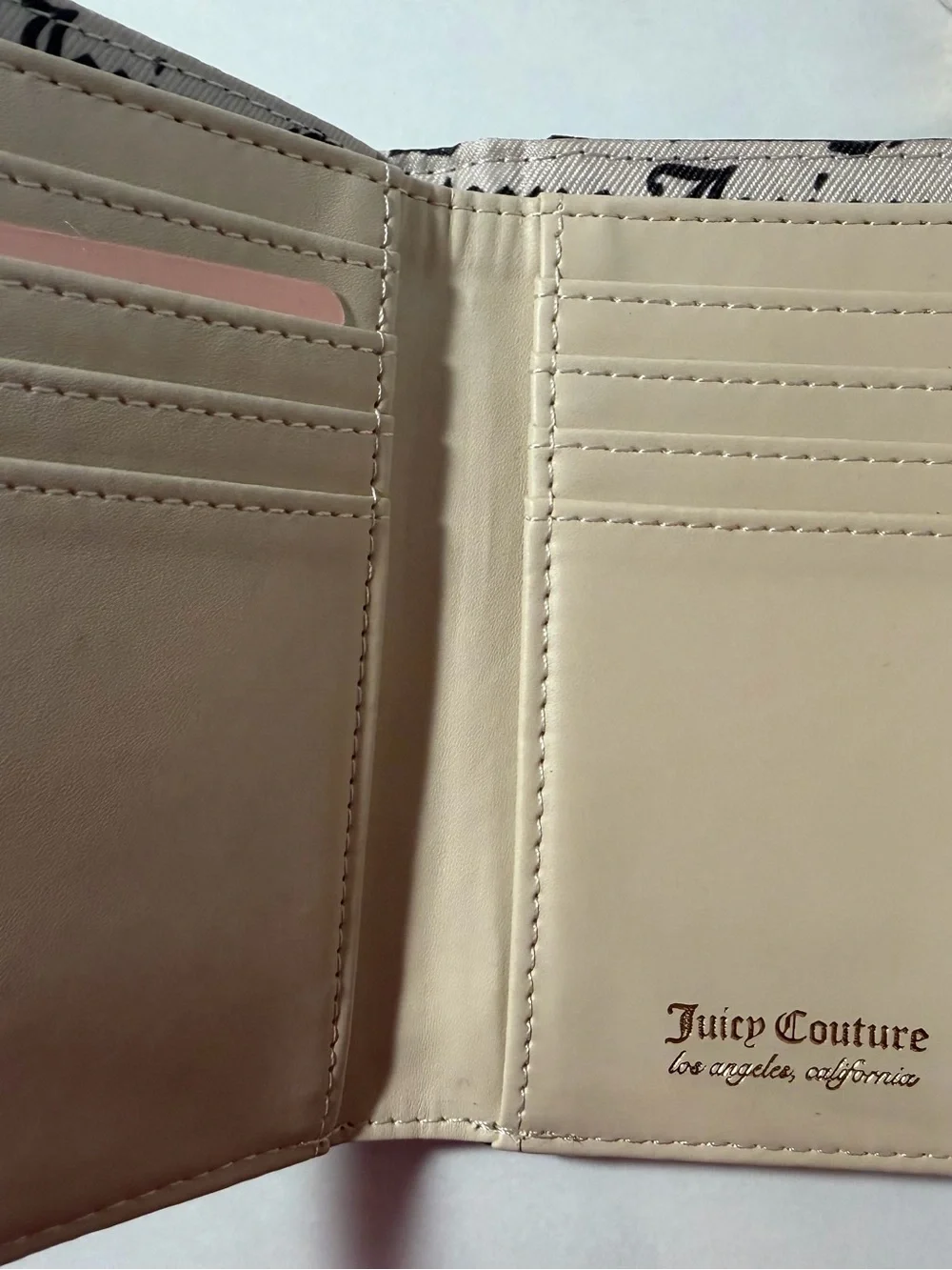Juicy Couture Sprinkle Of Juicy Black Hobo Bag Charm Purse and Wallet NEW w TAGS